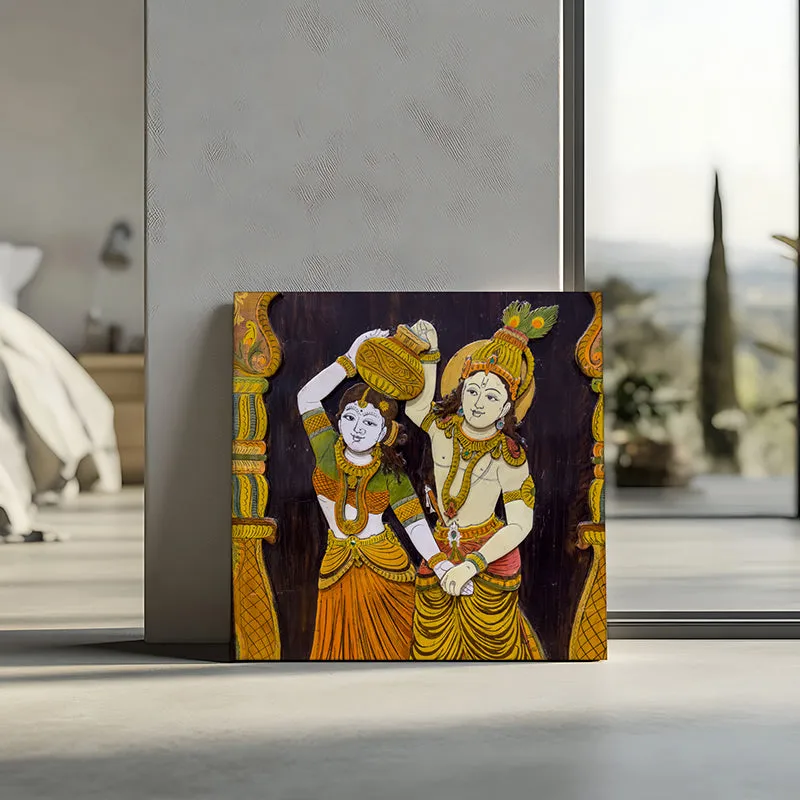 Radhe - Krishna Canvas Wall Art media 5