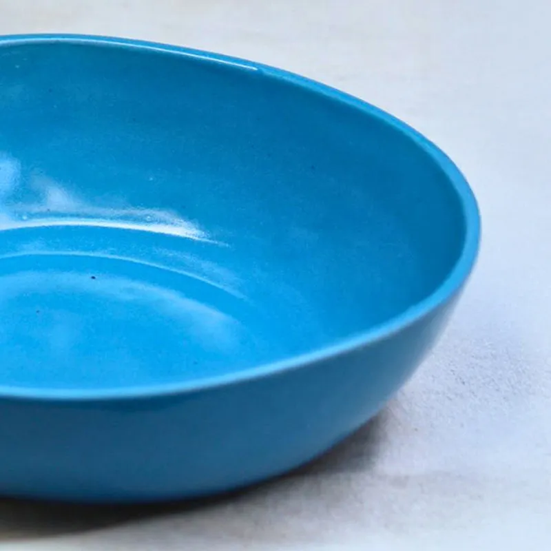 Pietro Ceramic Serving Bowl (Blue) - 550 mL media 5
