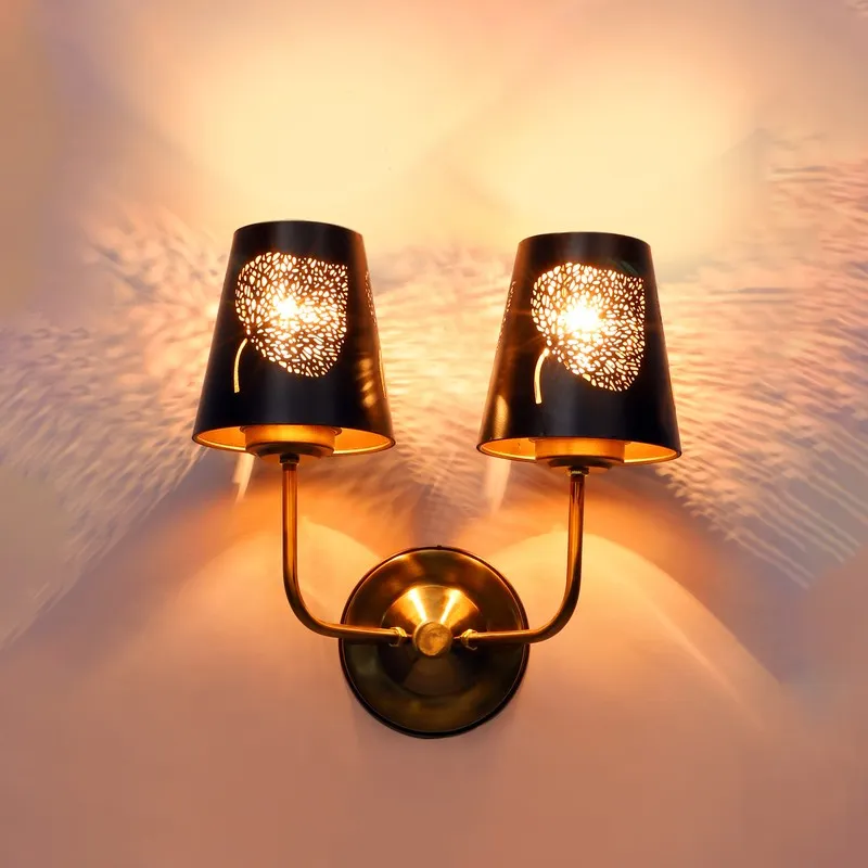 AuraCut Leaf Duo Metal Wall Lamp media 6