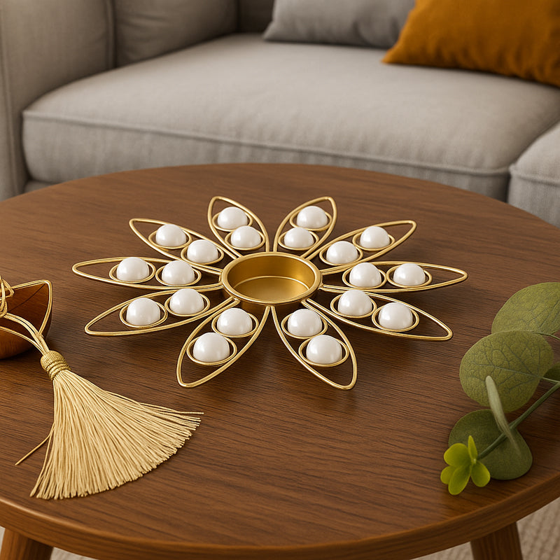 Pearlo Floral Tealight Candle Holder media 5