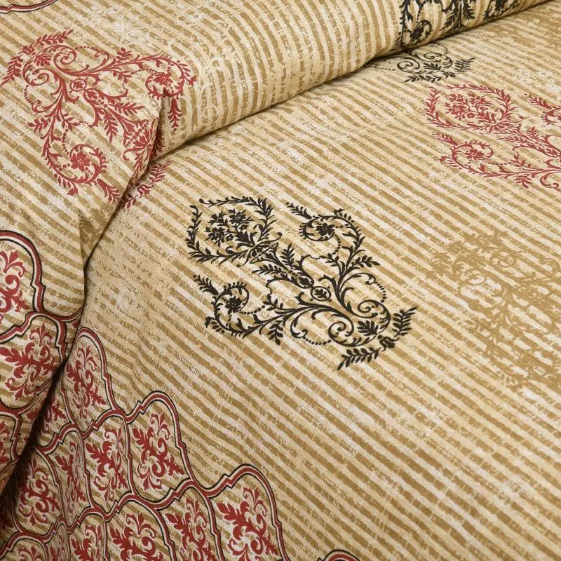Mayurankh Printed Cotton Bedsheet (Yellow) - 160 TC media 4