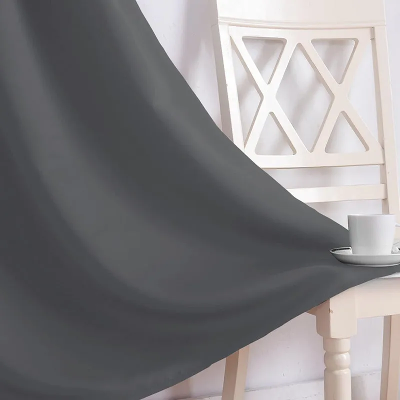 Noir Double Pinch Pleat Blackout Curtain - Grey media 3