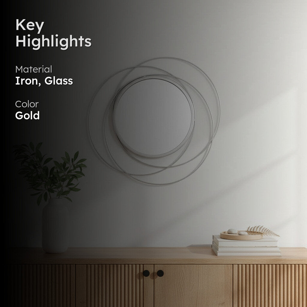Hoop Halo Wall Mirror media 2