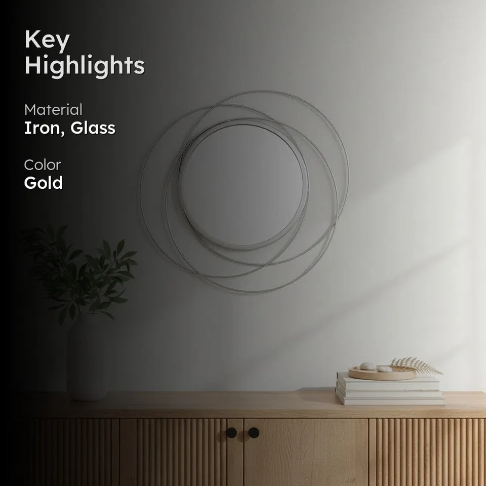 Hoop Halo Wall Mirror media 2
