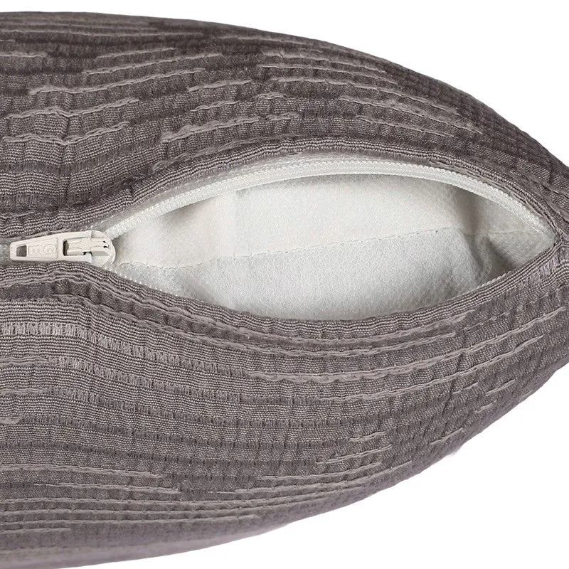 Linear Flow Cushion Cover (Grey) - Set of Two media 4