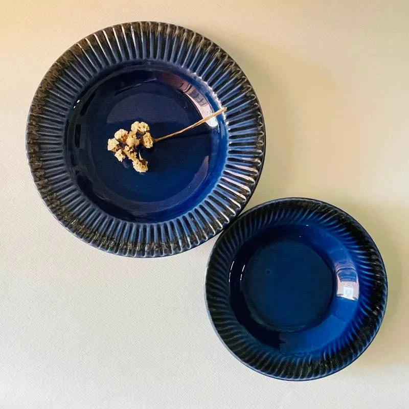 Magra Pasta Plate (Blue) - Set Of Four media 3