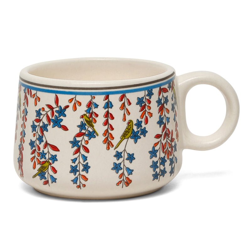 Blossom Ceramic,Stoneware Tea Cup (120 mL Each) - Set Of Six media 6