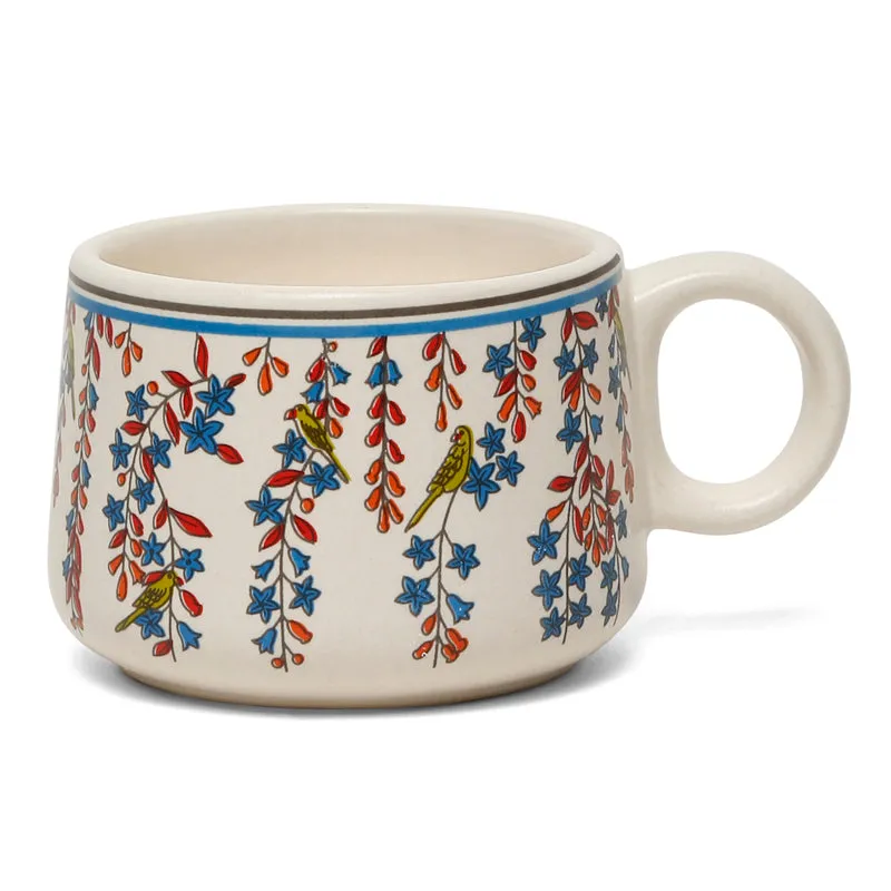Blossom Ceramic,Stoneware Tea Cup (120 mL Each) - Set Of Six media 6