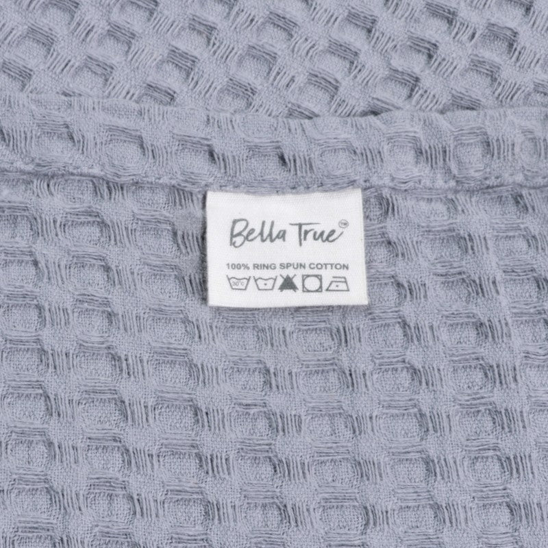 Axitra Wafel Weave Cotton Blanket - Grey media 4