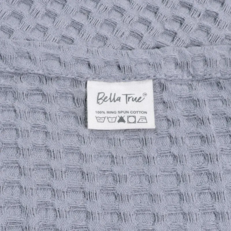 Axitra Wafel Weave Cotton Blanket - Grey media 4