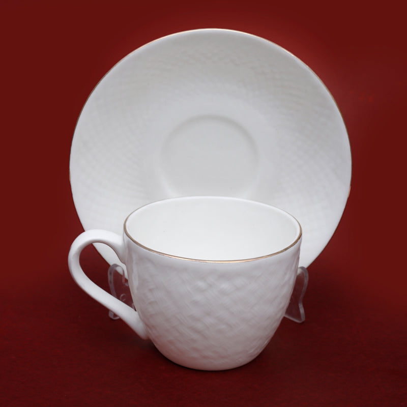 Jacksia Bone China Cup & Saucer (100 ML) - Twelve Piece Set media 5