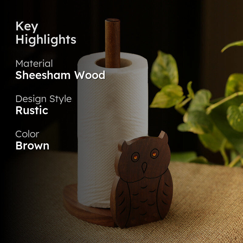 Anila Sheesham Wood Tissue Holder media 2