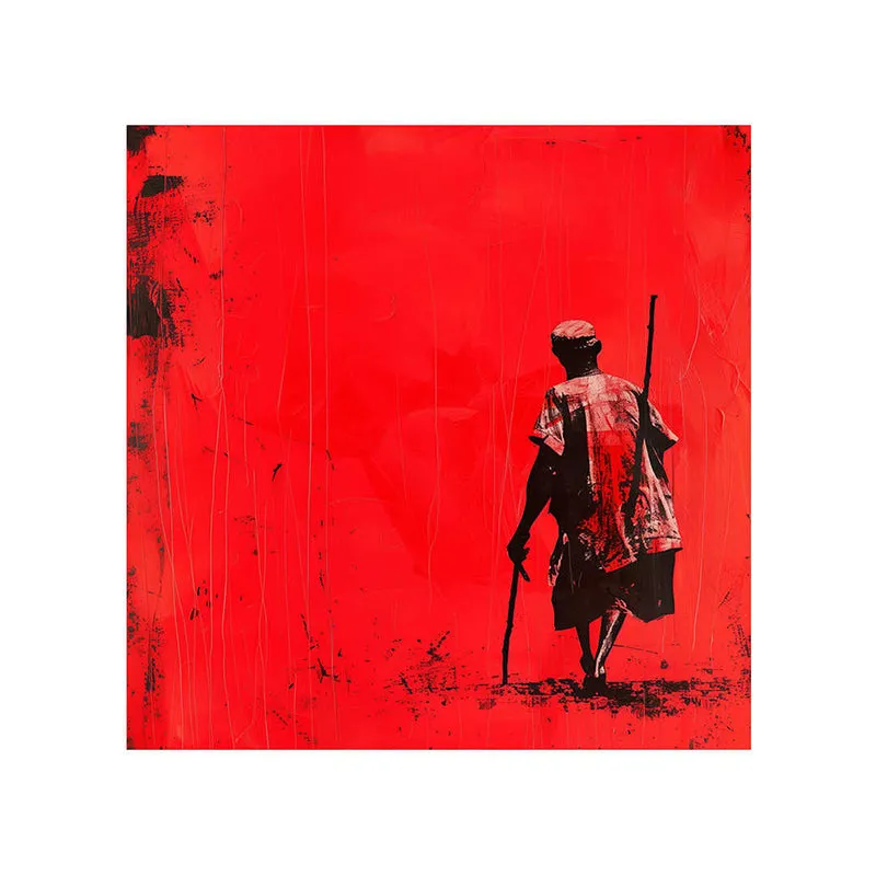 Red Field Reeper Poly Canvas Wall Painting media 5
