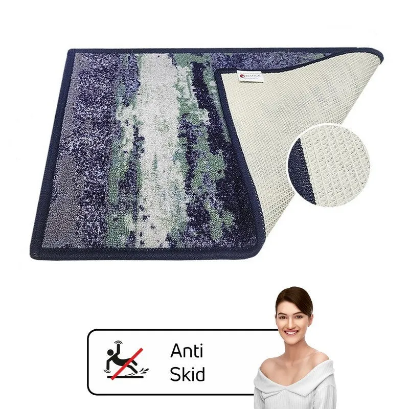 Kora Abstract Nylon Door Mats - Blue,Greemn media 7