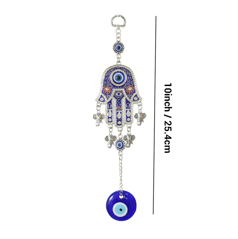 Hamsa Palm Evil Eye Metal Wall Accent media 5