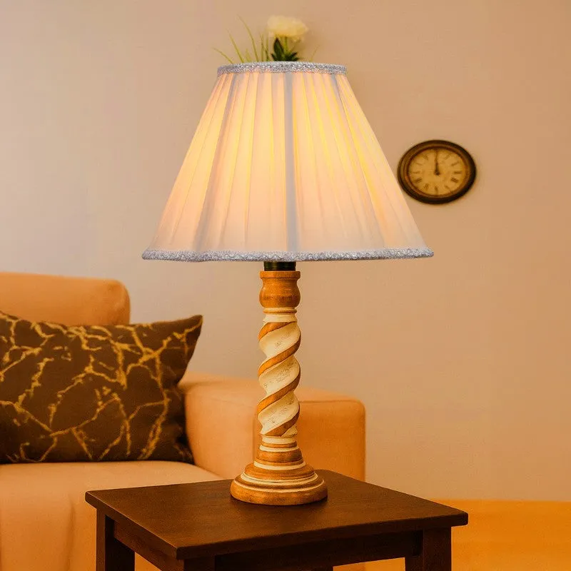 Modera Veno Wooden Table Lamp - Ivory media 3