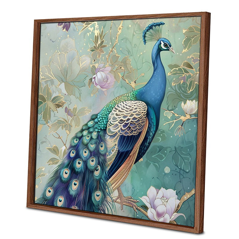 Peaceful Mayurika canvas Wall Art With Frame media 4