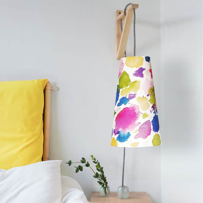 Sponge Patch Handpainted Fabric Ceiling Lamp media 6