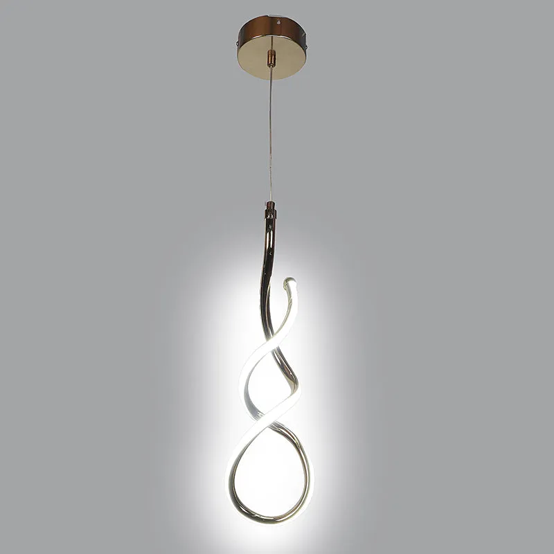 Serpenta Acrylic & Iron Ceiling Lamp media 9