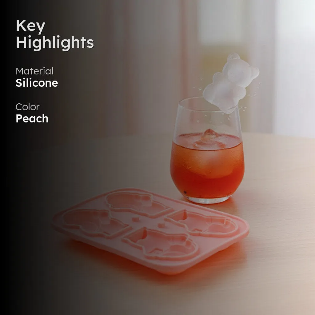 Astronaut Silicone Ice Cube Mould - Peach media 2