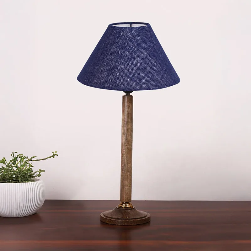 Loft Gleam Table Lamp With Wooden Base - Black,Brown media 3