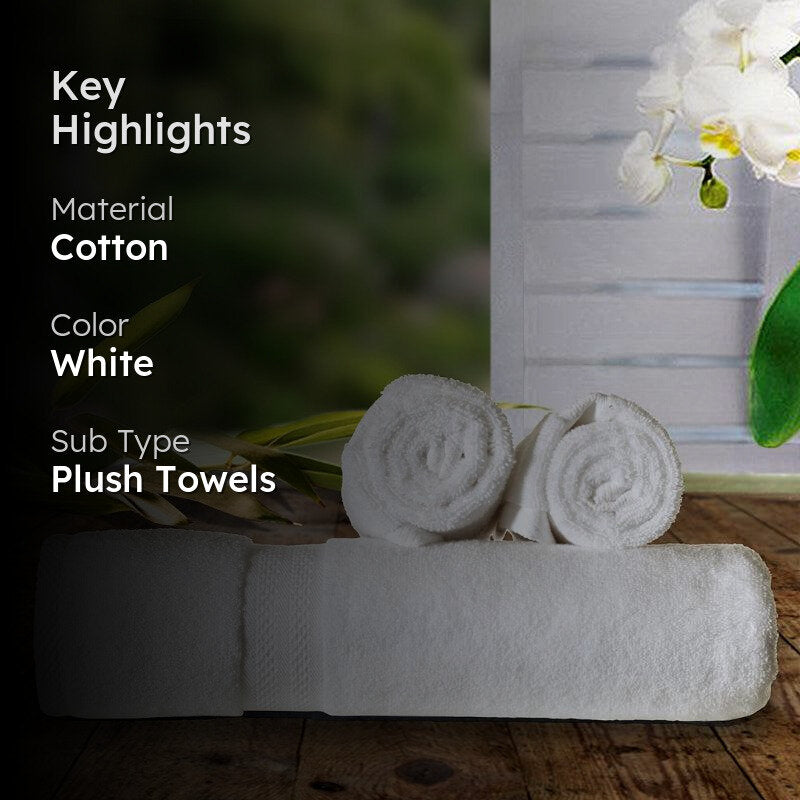 Miorah Towel Combo (White) - Three Piece Set media 2