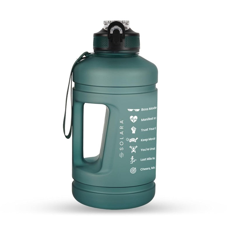 Solara Plaino Plastic Water Bottle (2200 mL) - Green media 3