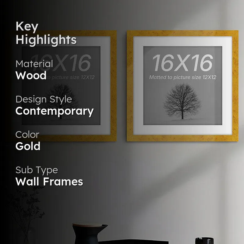 Driftwood Charm Photo Frame (Gold) - Set Of Two media 2