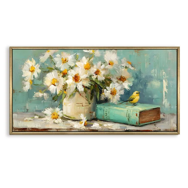 Gentle Perch Canvas Wall Painting With Frame media 3