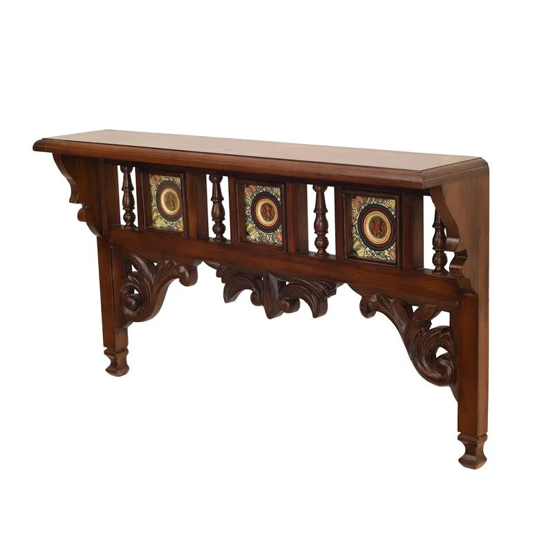 Aria Teak Wood Shelve media 4