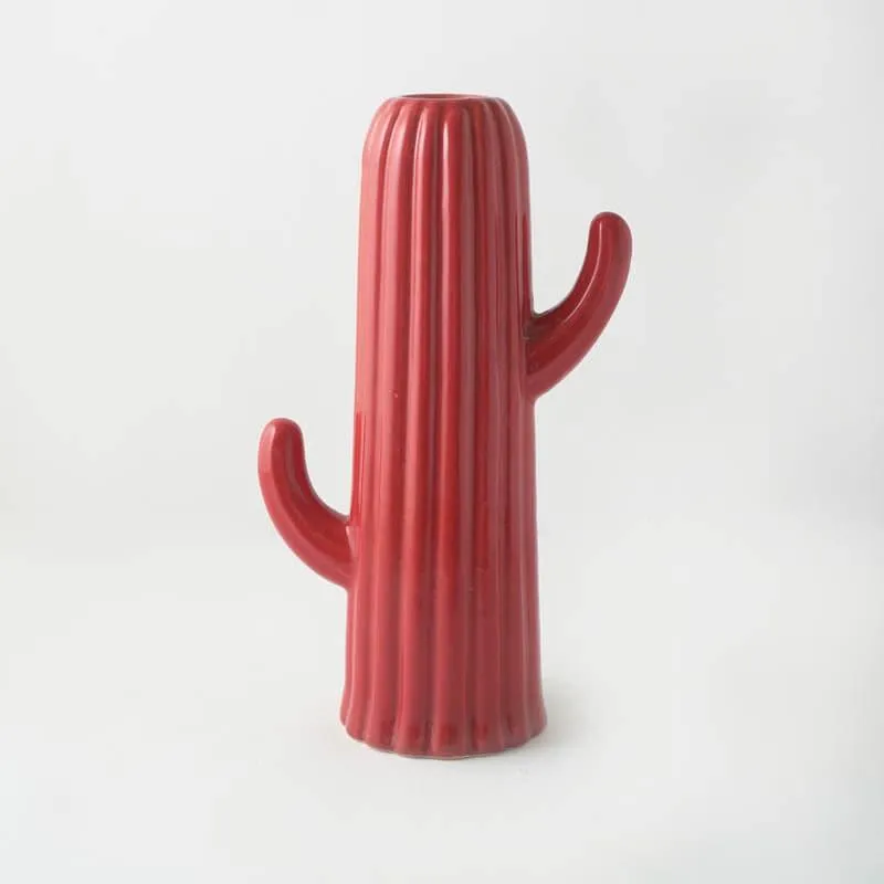 Red Cactus Vase media 3