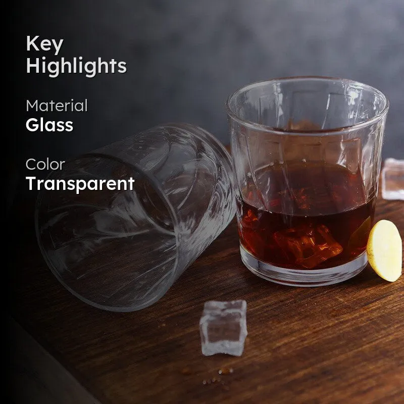Cadris Whiskey Glass(285 mL) - Set Of Two media 2