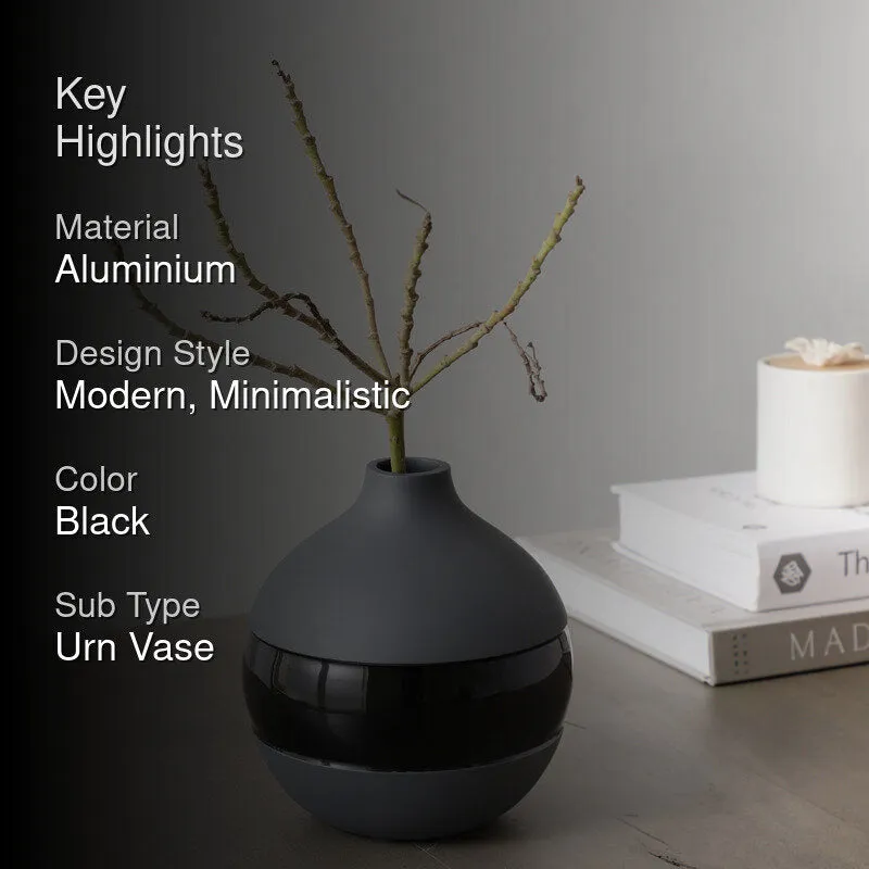 Daino Enamel Vase - Graphite media 2