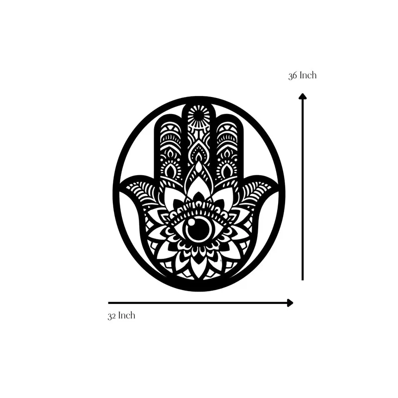 Hamsa Hasta II Iron Wall Accent media 5