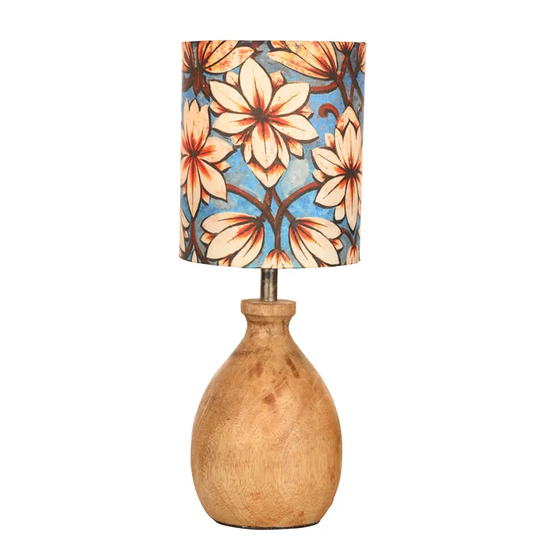 Bleu Flora Kumbha Fabric Table Lamp - Multicolor media 5