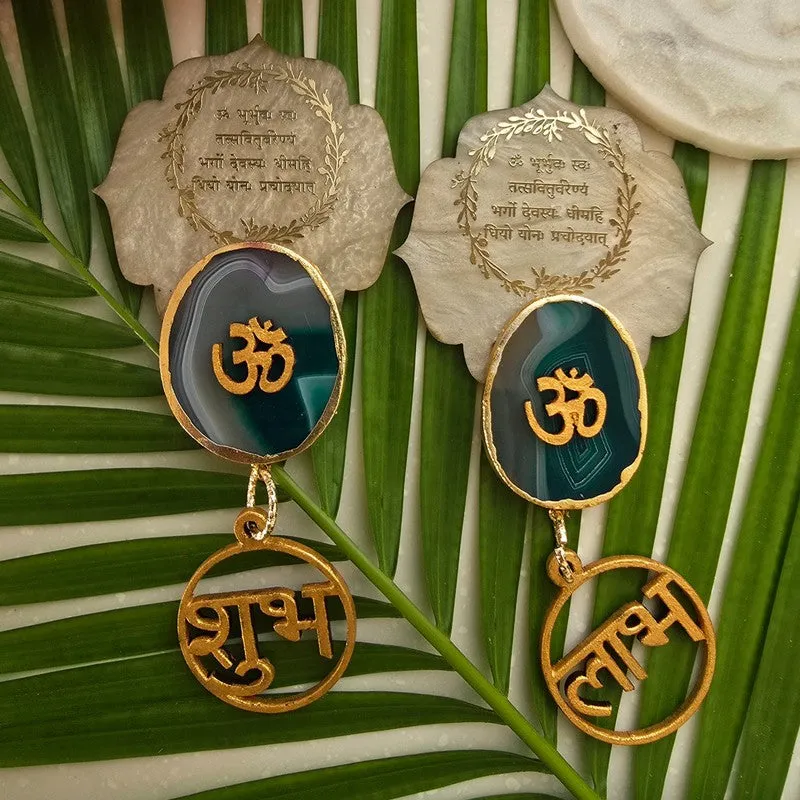 Veyra Om Shubh Labh Hanging Latkan - Set Of Two media 3
