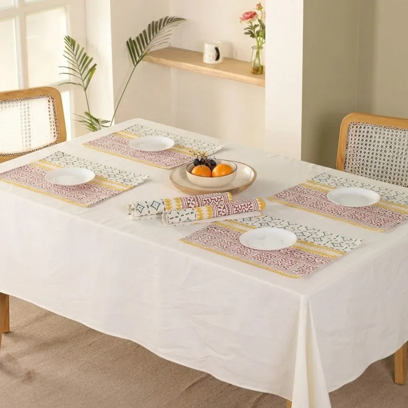 Urban Geometry Canvas Table Mats - Set Of Six media 1