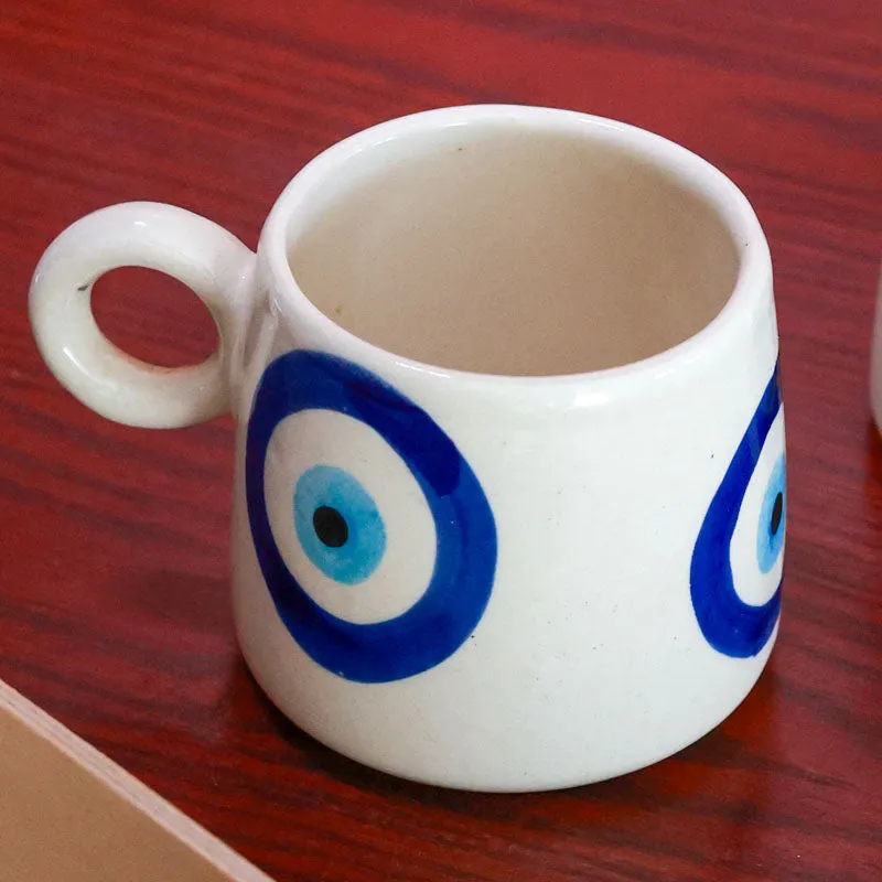 Eyespresso Ceramic Coffee Mug (400 mL Each) - Set of Two media 3