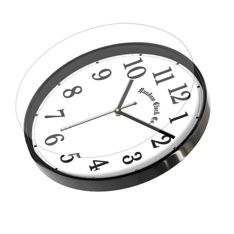 Numora Premium Silent Sweep Wall Clock - Black media 5