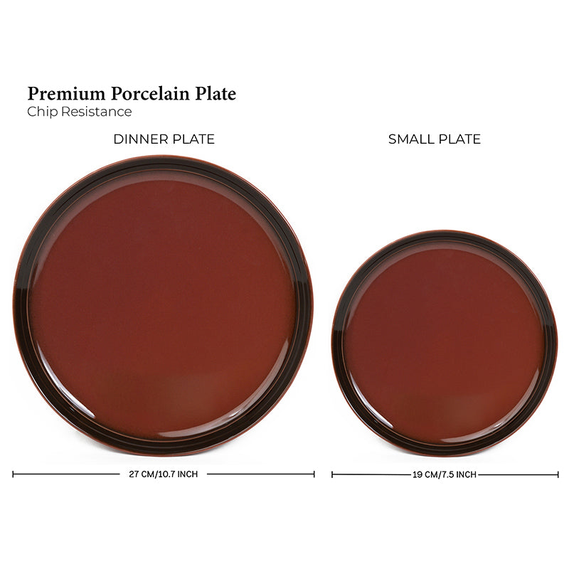 Caspian Porcelain Dinner Set (Brown) - 20 Piece Set media 7