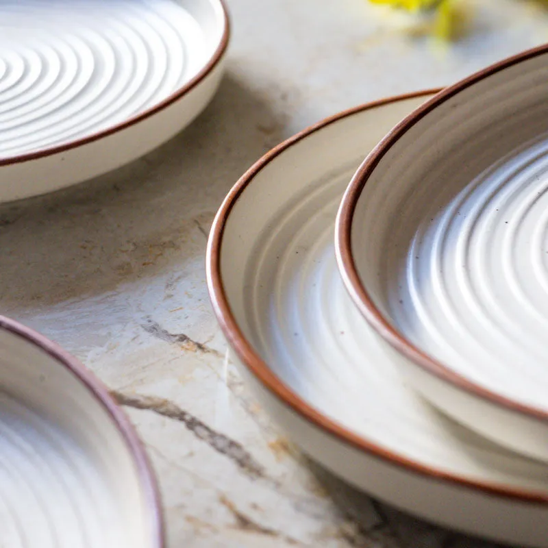 Ceraflor Ceramic Dinner Plate - Set Of Eight media 5