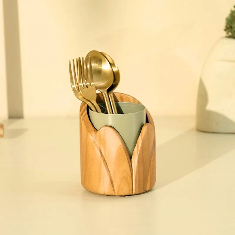 Tupli Wooden Cutlery Holder media 1