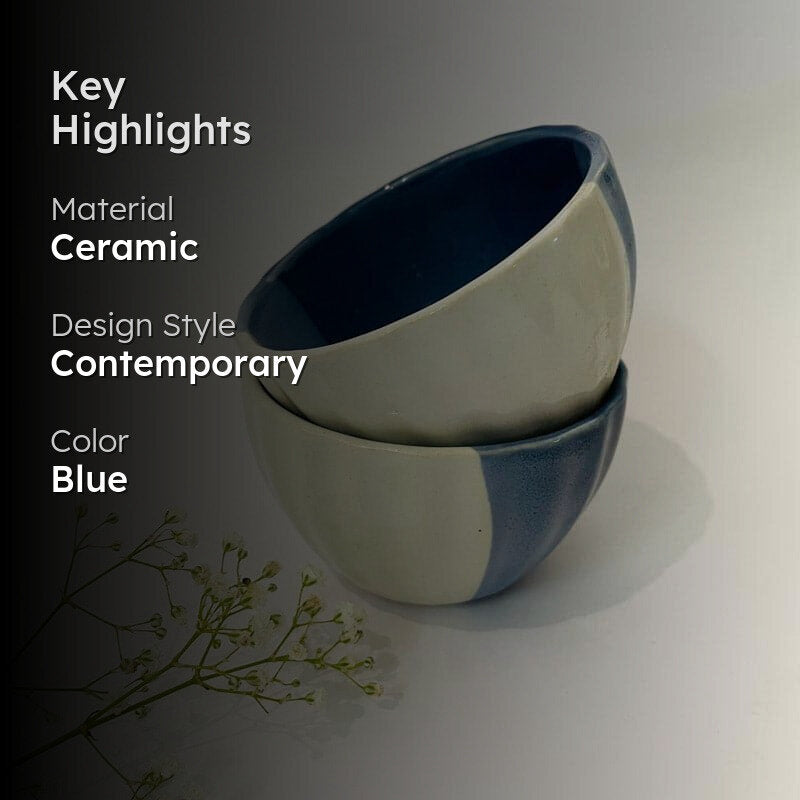 Jiva Snack Bowl Blue & White - 200 ML media 2