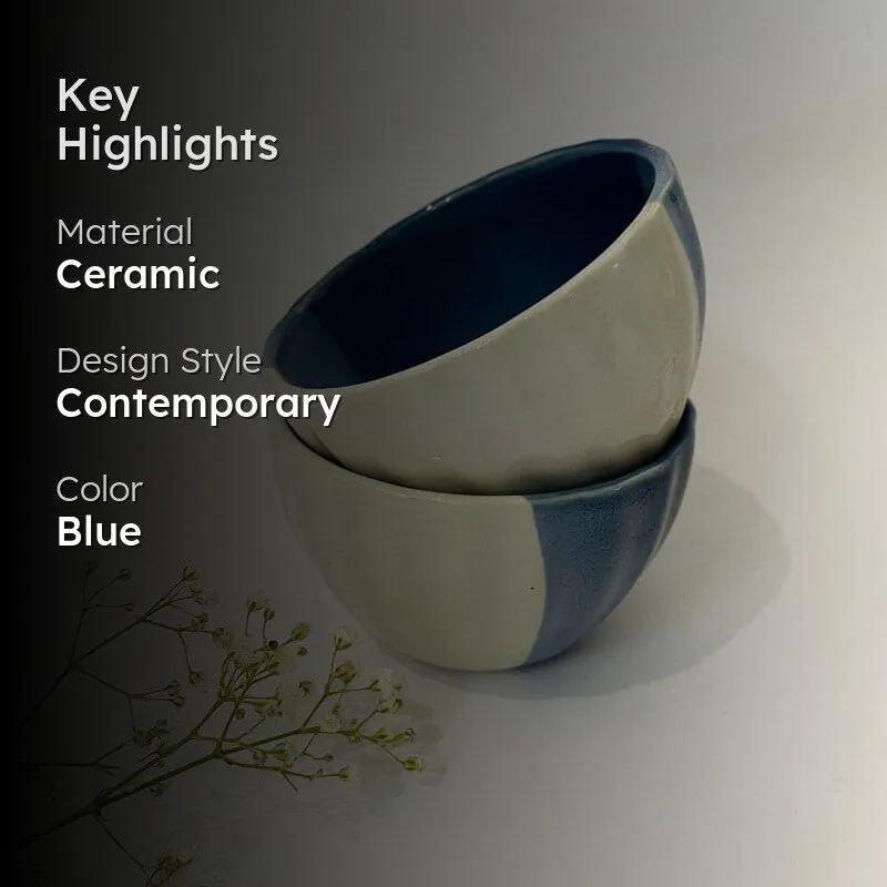 Jiva Snack Bowl Blue & White - 200 ML media 2