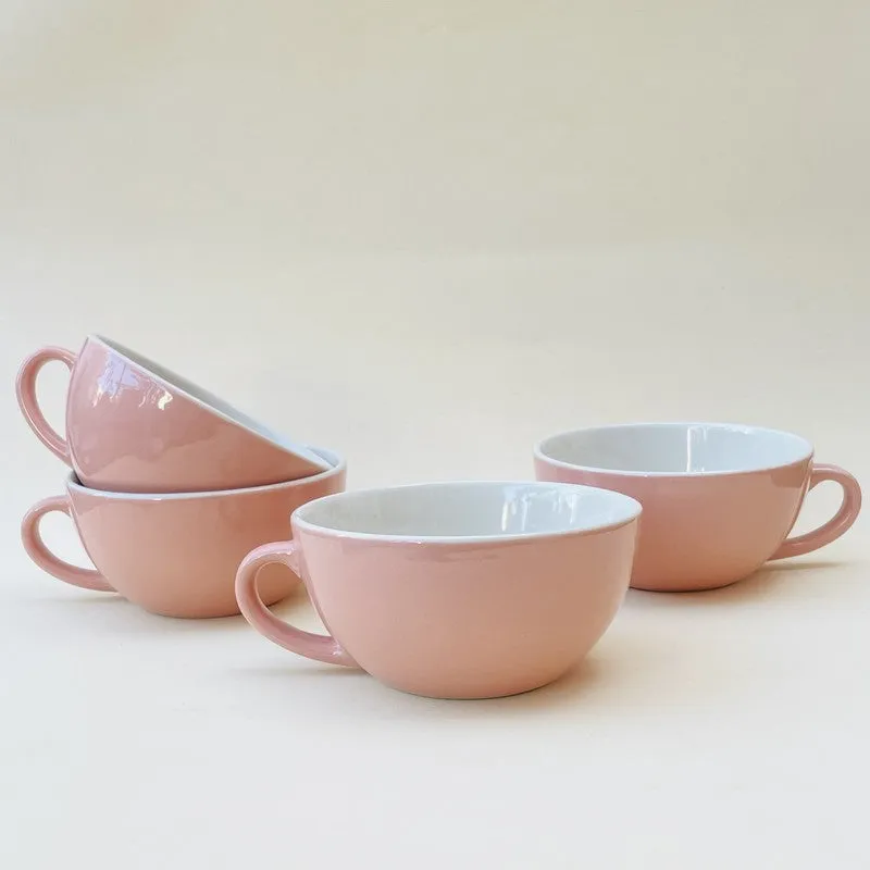 Latte Ceramic Tea Cup (240 mL Each) - Set Of Four media 5