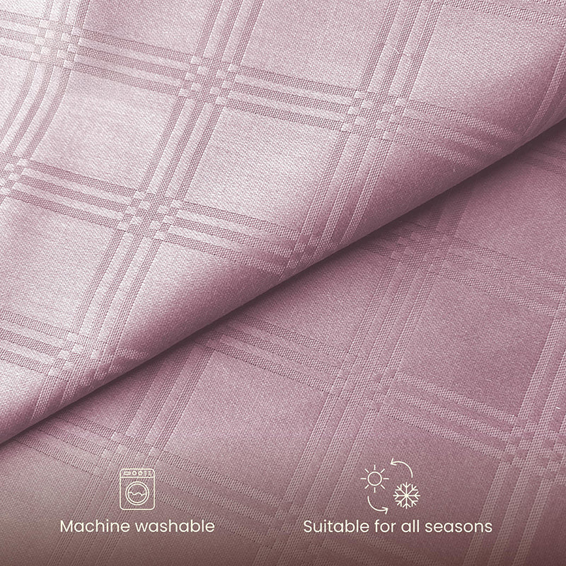 Urban Space Pink Checks Cotton Bedsheet - 300 TC media 5