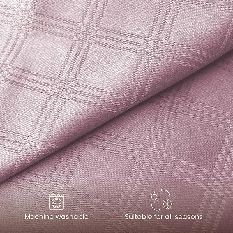 Urban Space Pink Checks Cotton Bedsheet - 300 TC media 5