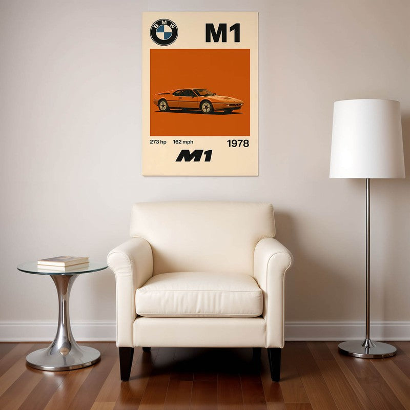M1 Racing Spirit Wall Poster