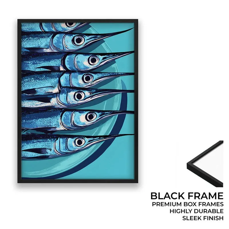 Costal Fiesta Archival Canvas Wall Art - Black media 8