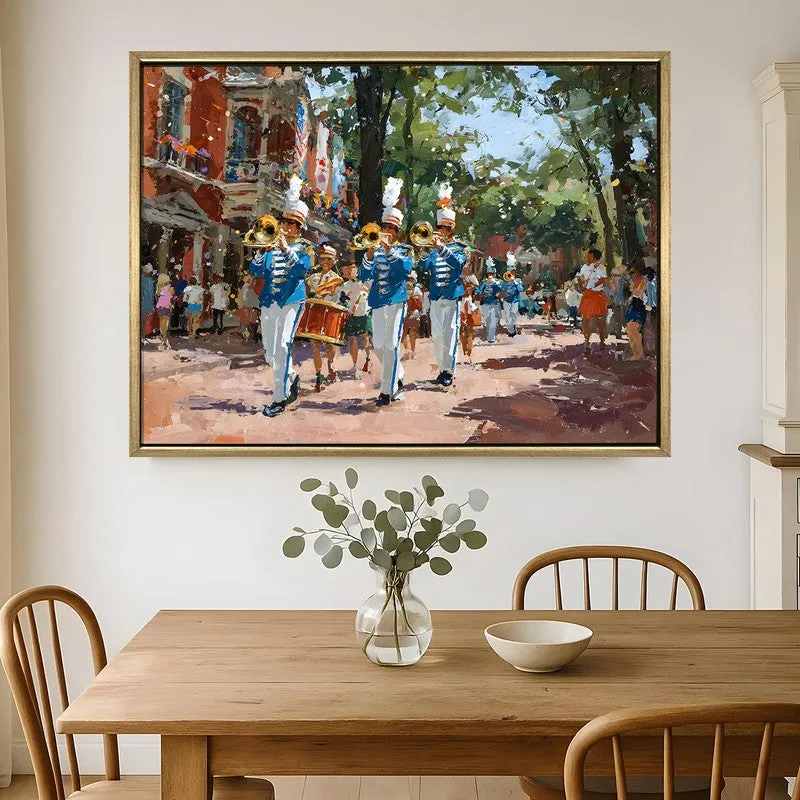 Parade Harmony Canvas Wall Painting With Frame media 1